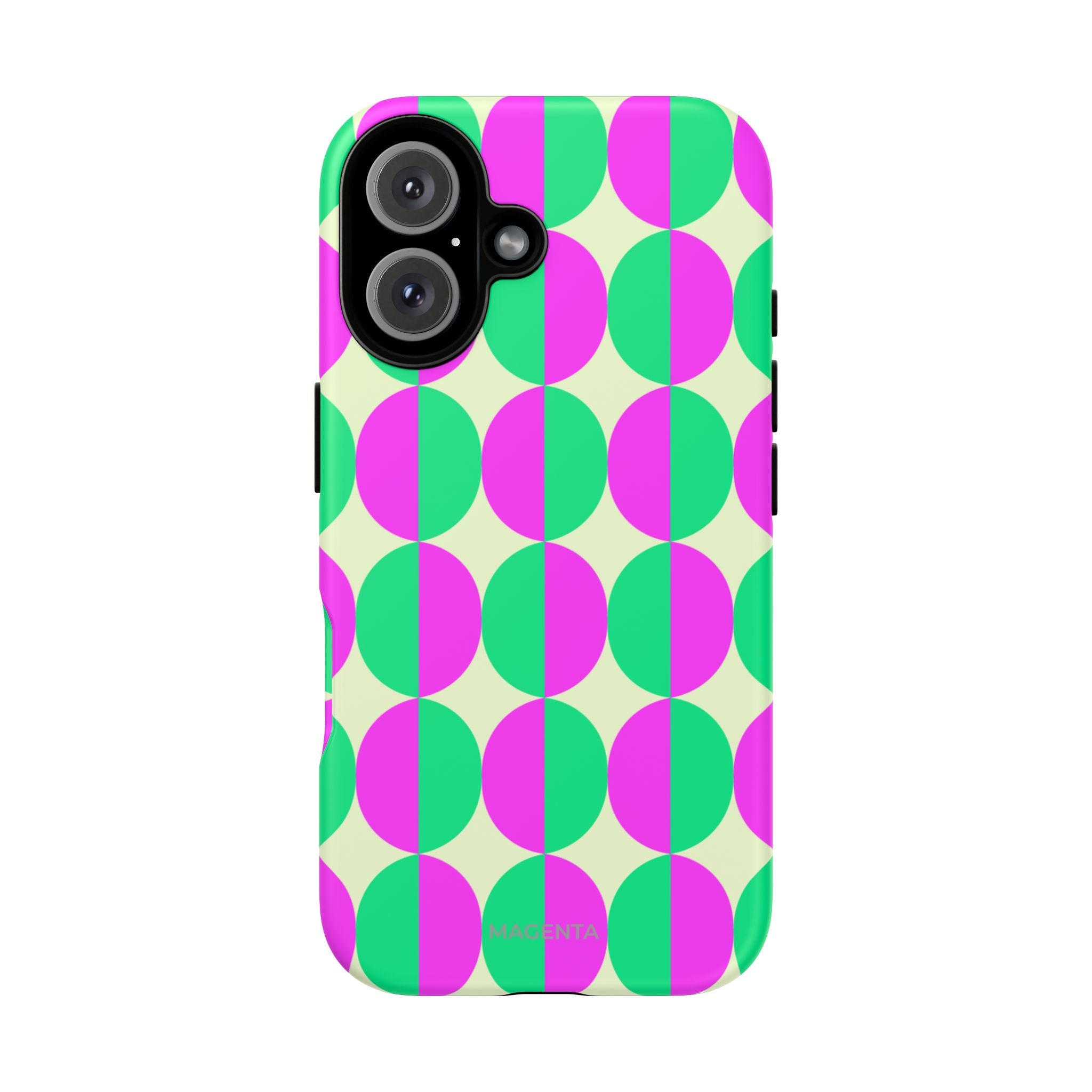 Pink Green Circle Tough Case