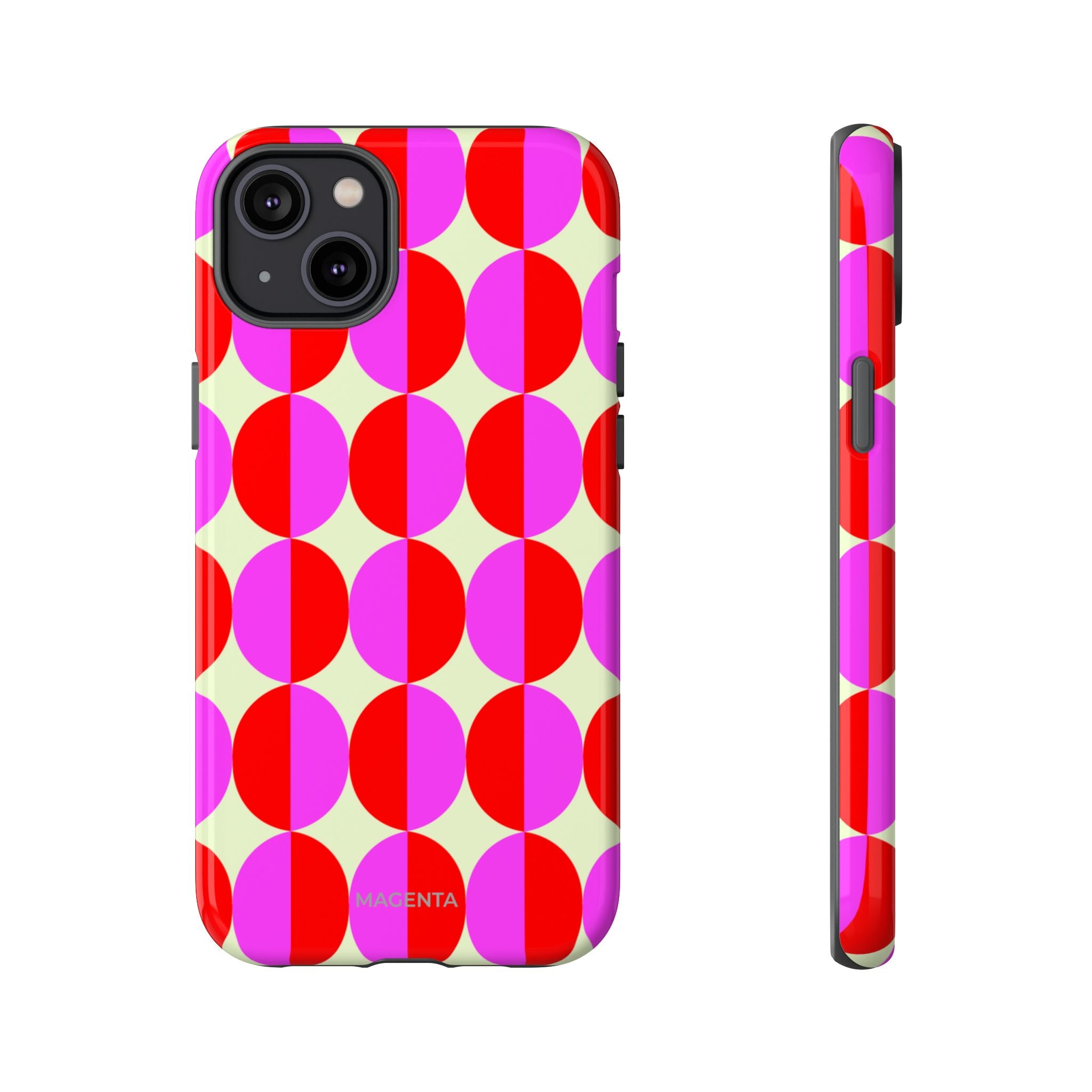 Red Pink Circle Tough Case