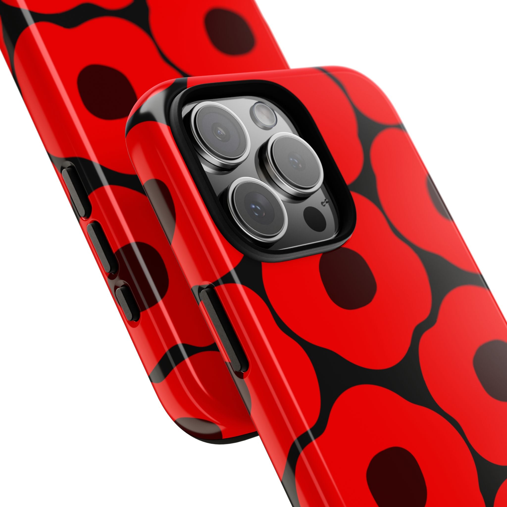 Red Poppy On ฺBlack Tough Case