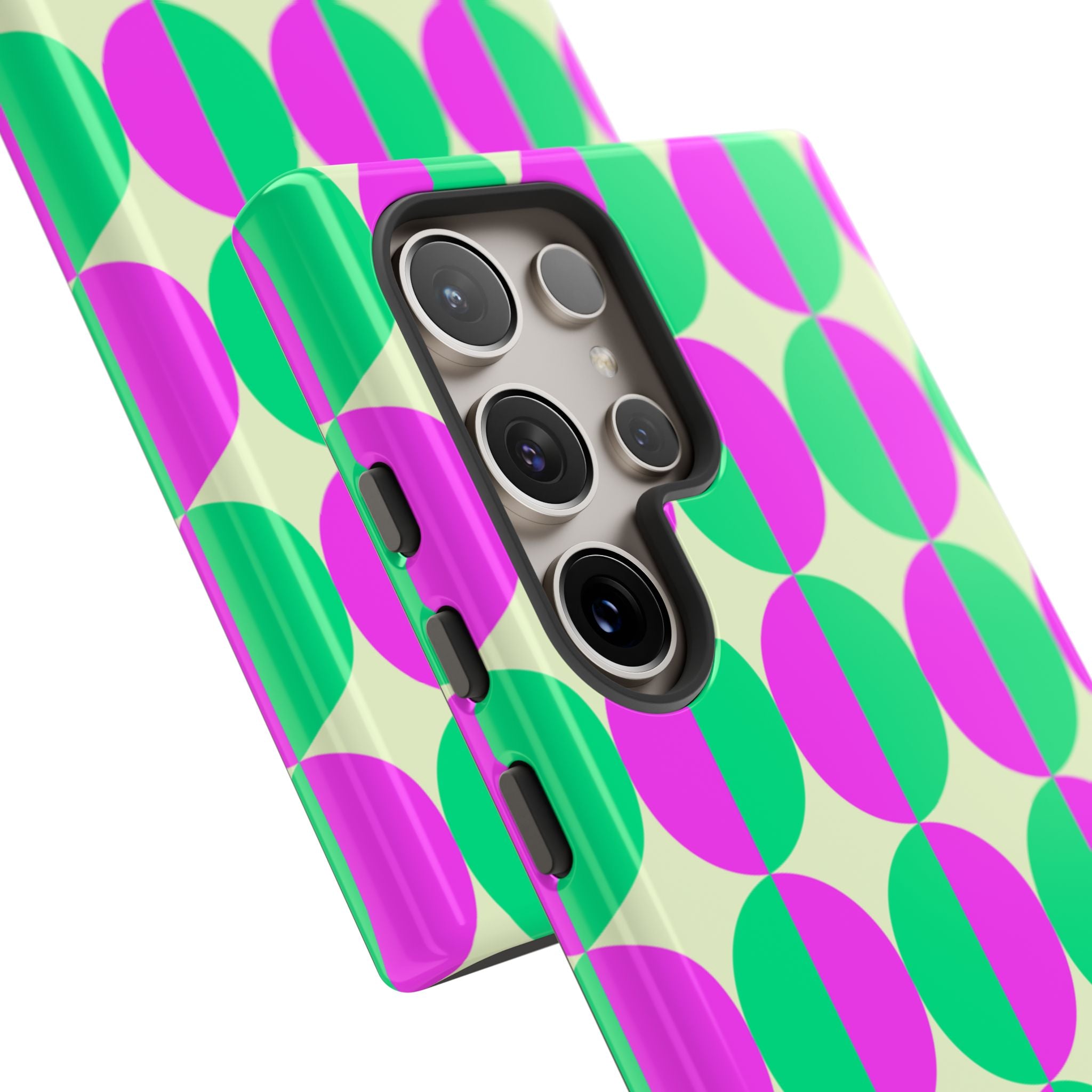 Purple Green Circle Tough Case