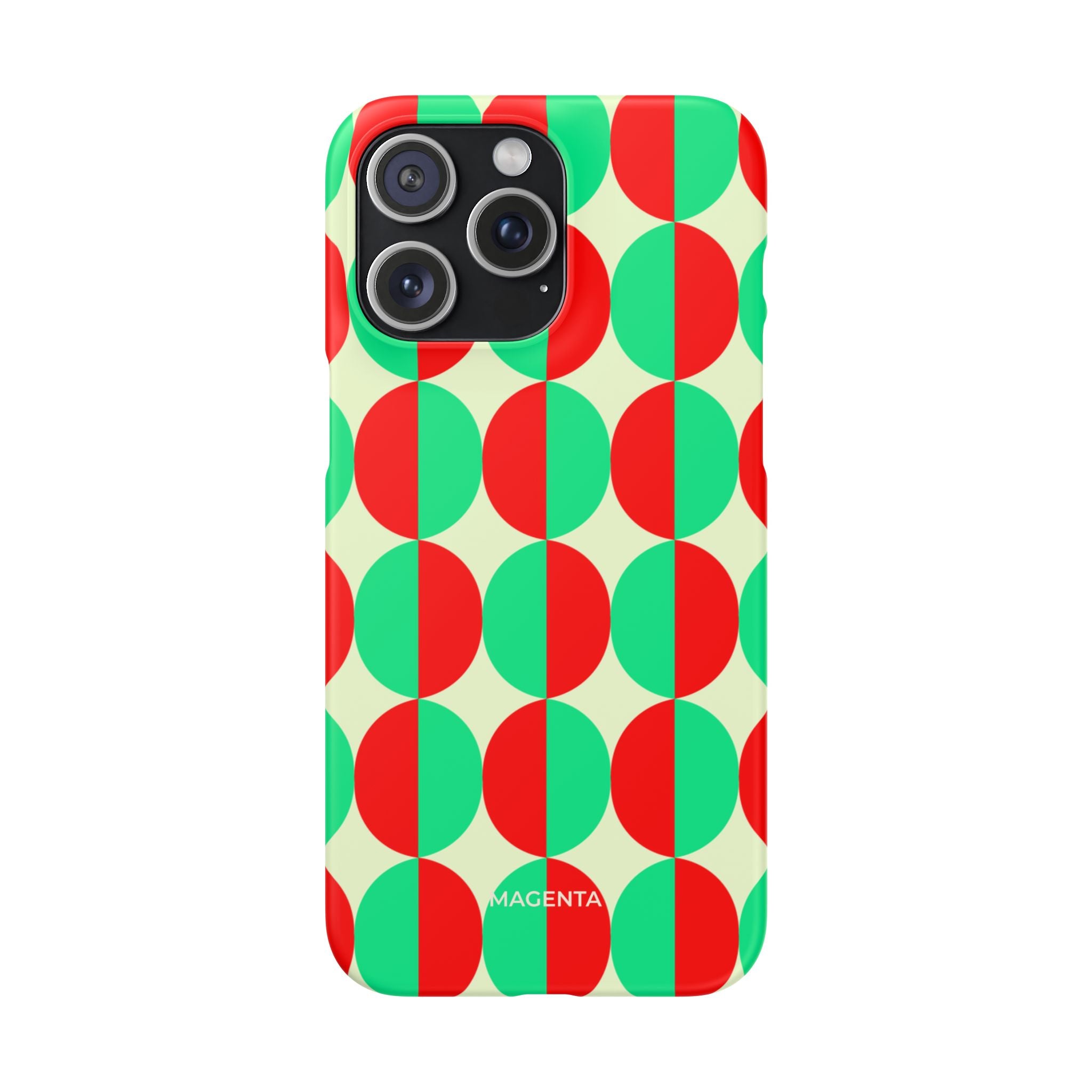 Red Green Circle Snap Case