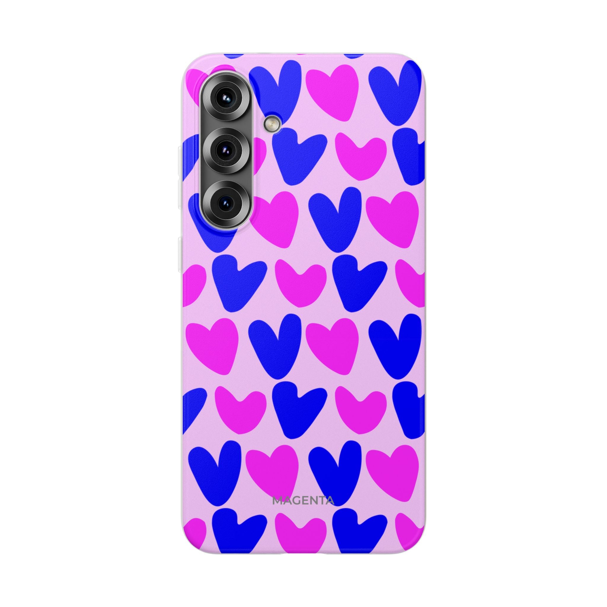 Neon Pop Hearts Flexi Case