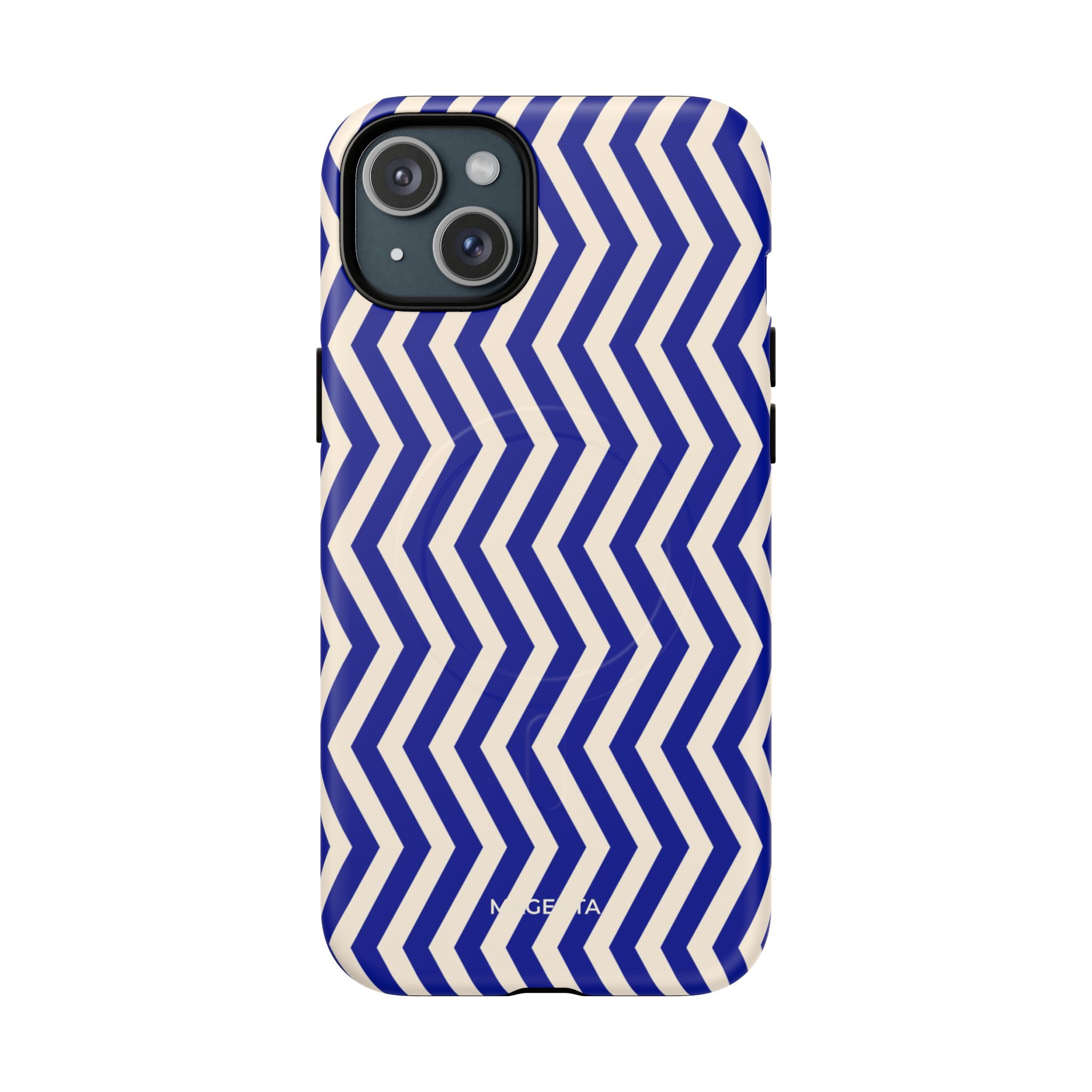 Blue Chevron Tough Mag Case