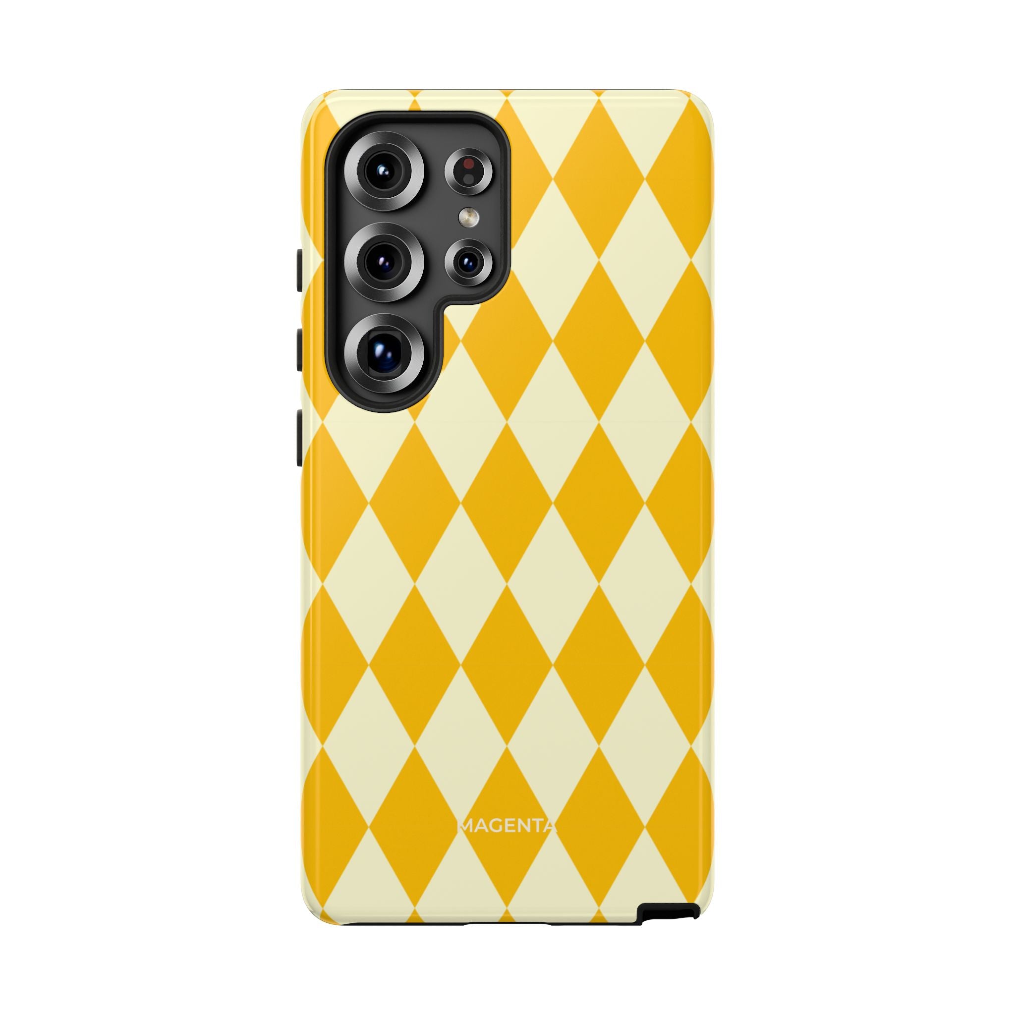 Yellow & Cream Geometric Tough Case