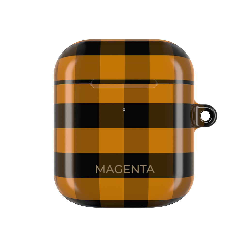 Golden Plaid AirPods Case
