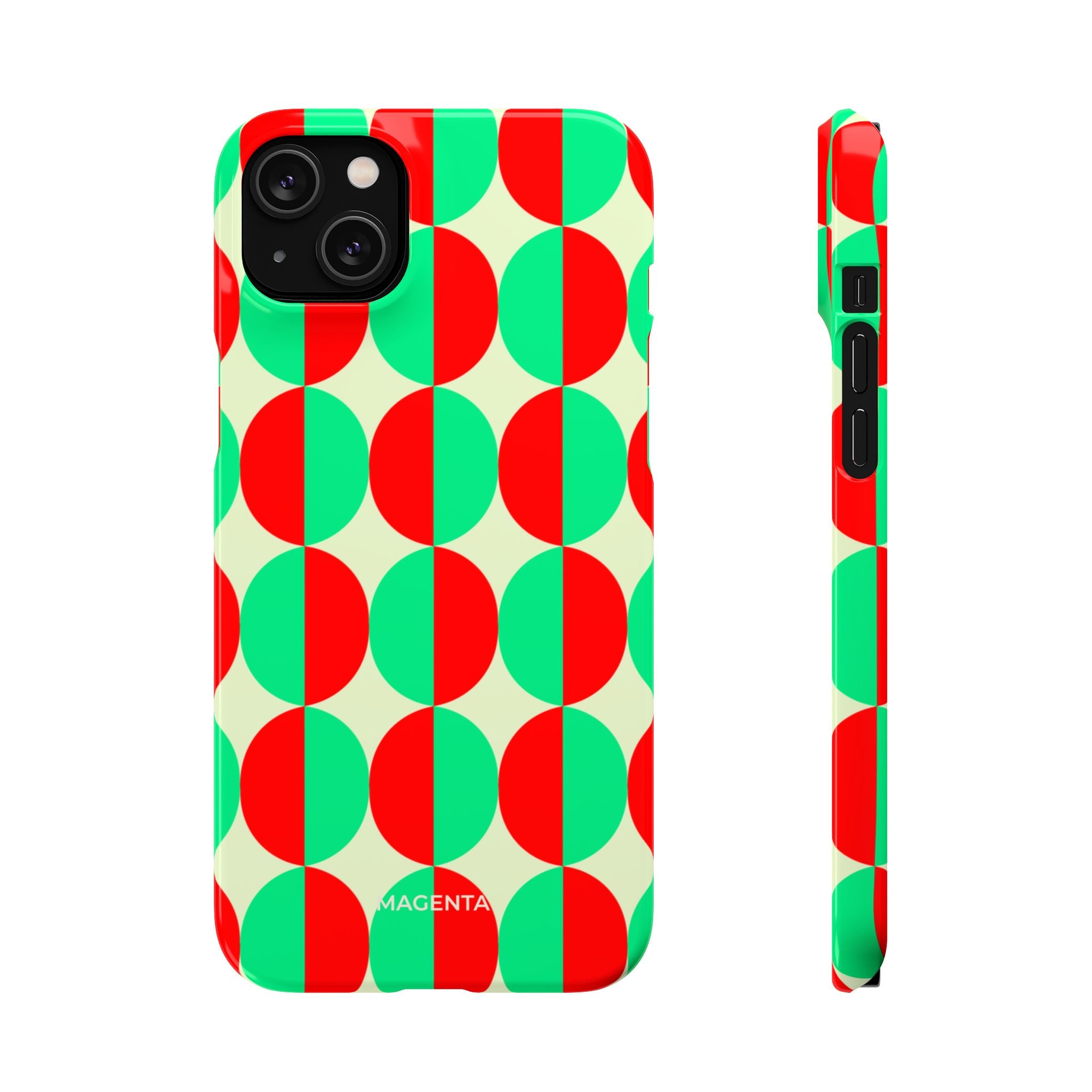 Red Green Circle Snap Case