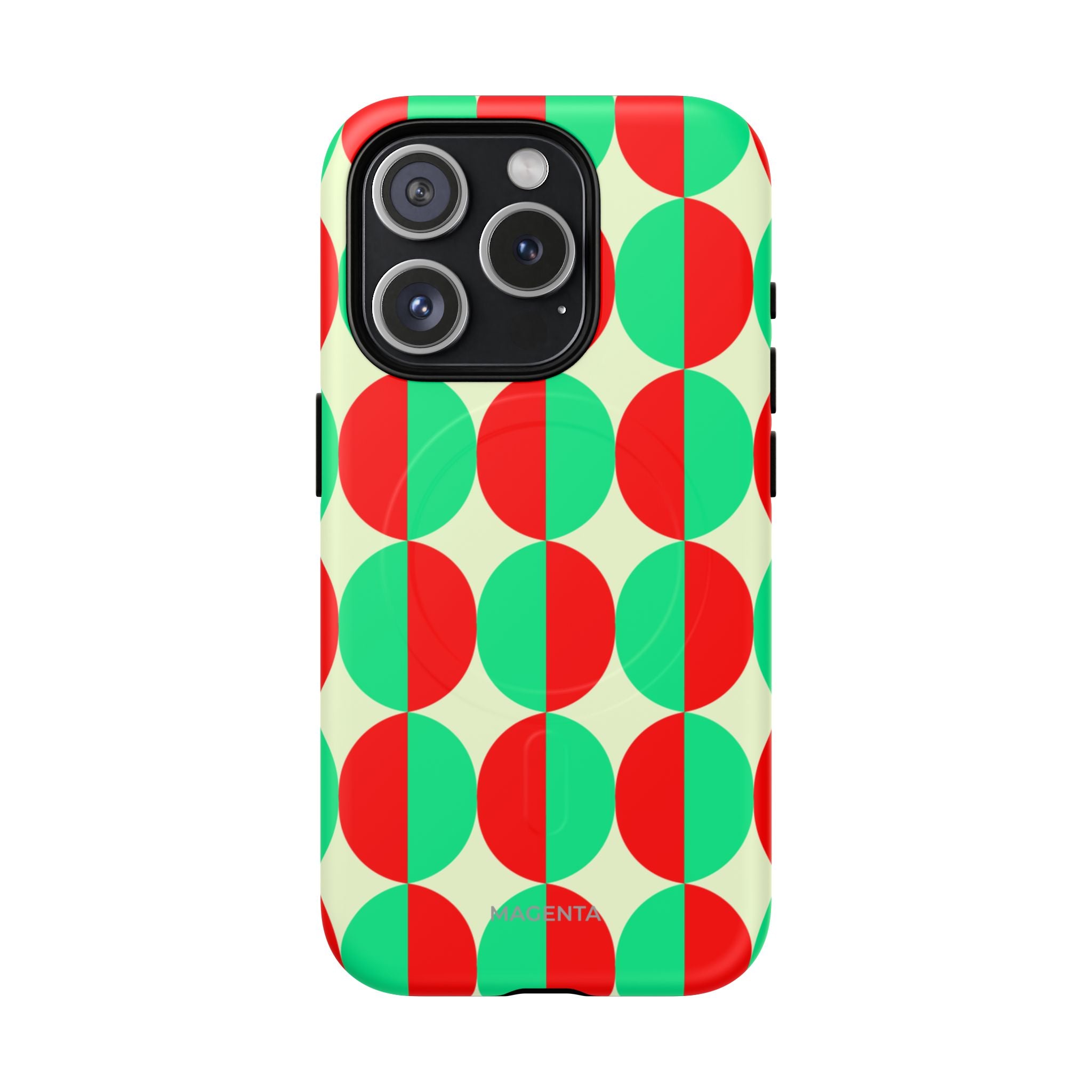 Red Green Circle Tough Mag Case