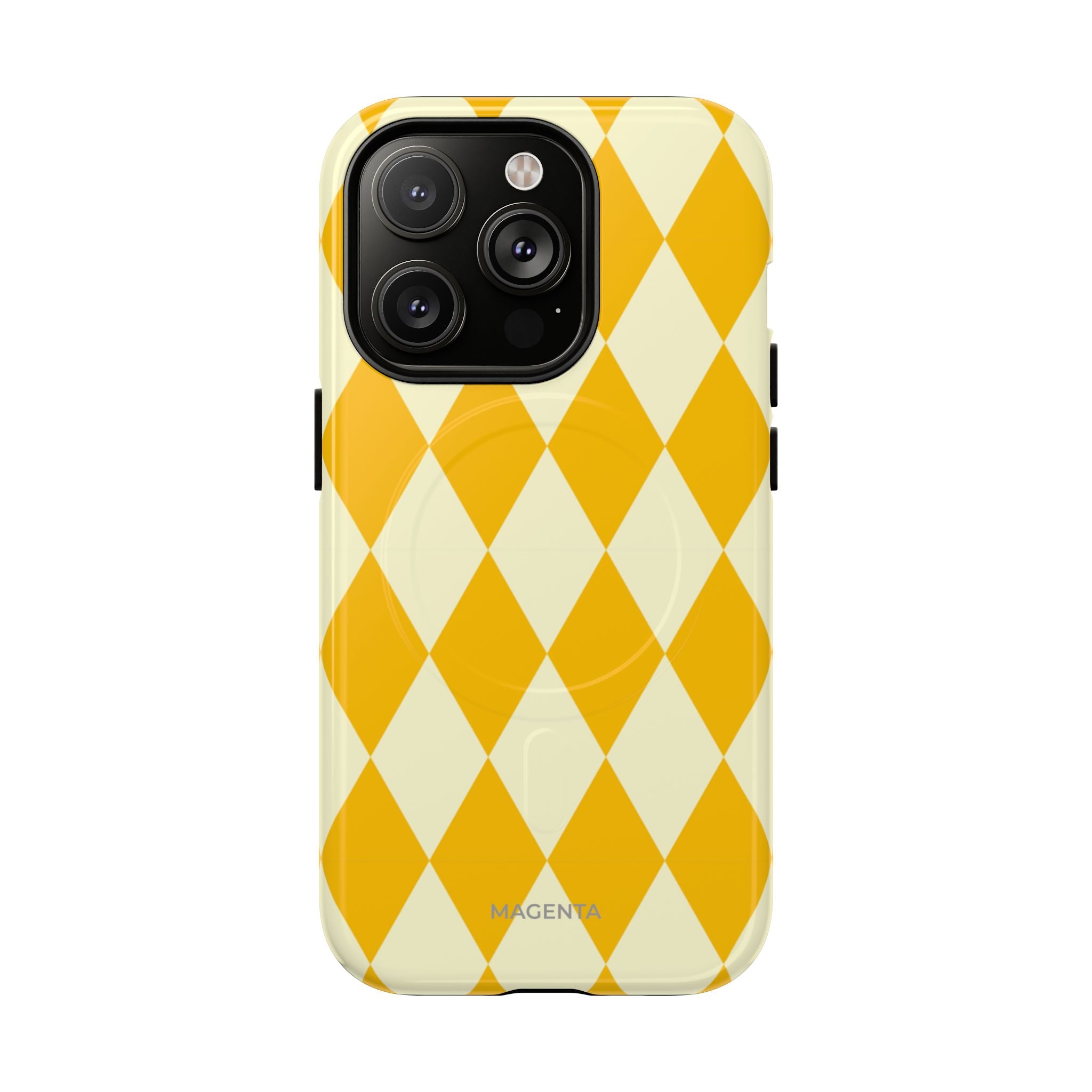 Yellow & Cream Geometric Tough Magnetic Case