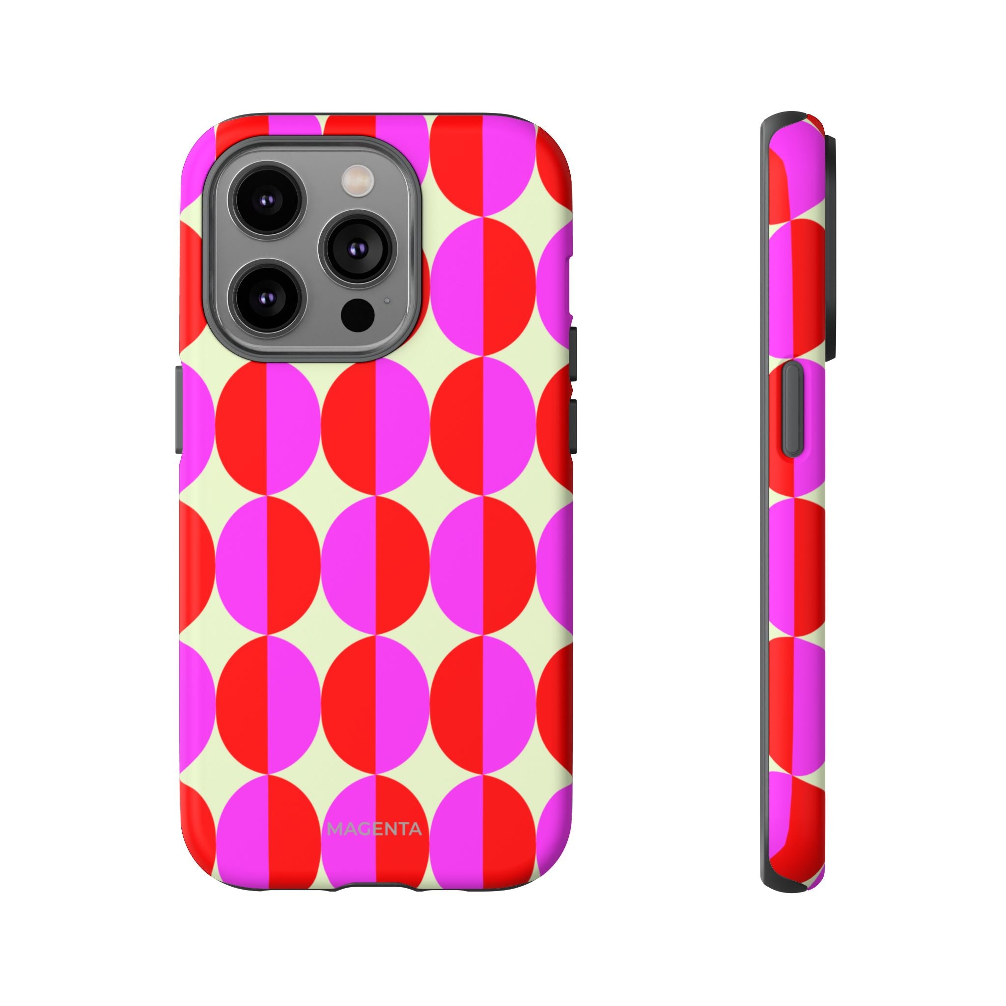 Red Pink Circle Tough Case