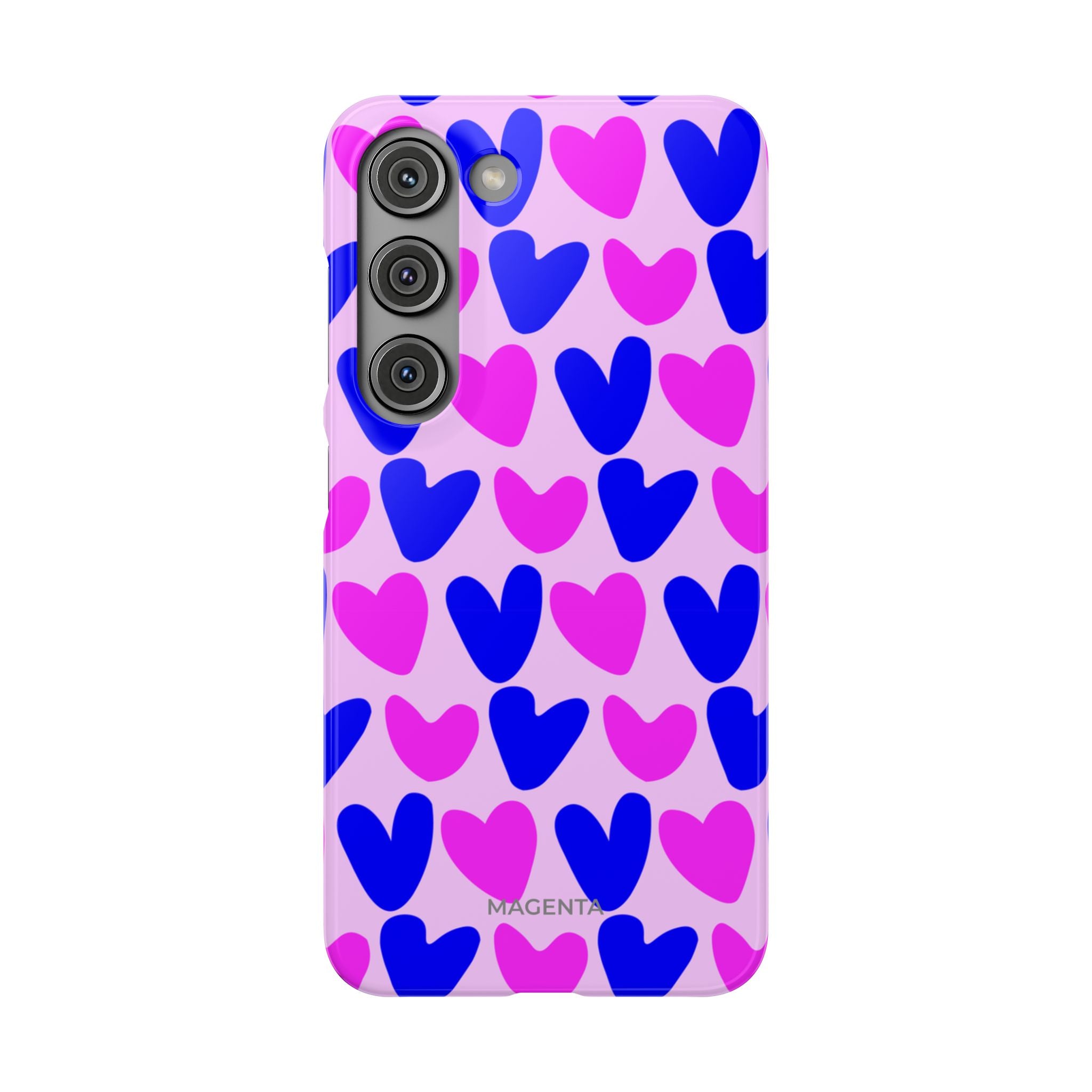 Neon Pop Hearts Snap Case