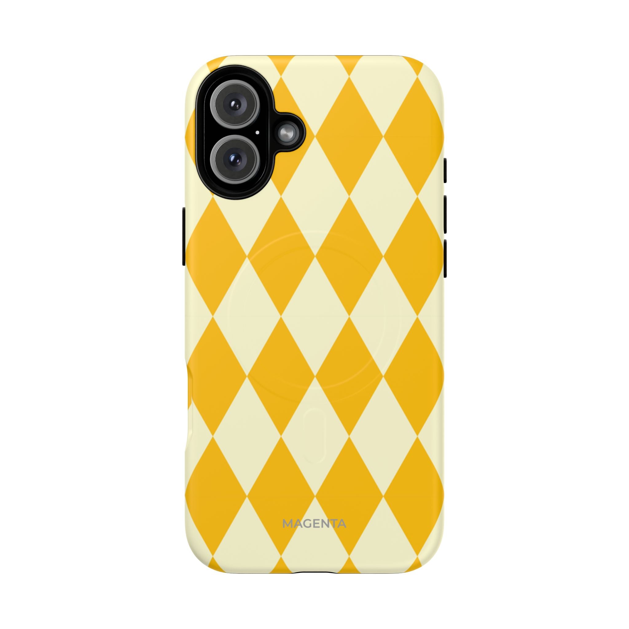 Yellow & Cream Geometric Tough Magnetic Case