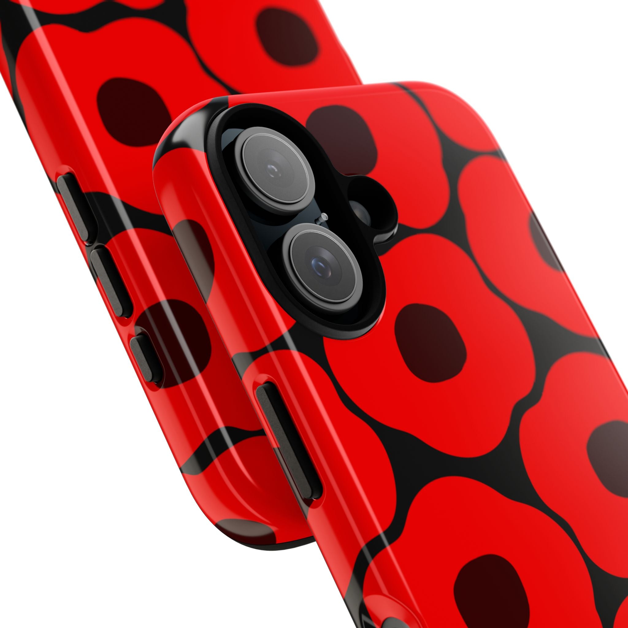 Red Poppy On ฺBlack Tough Case