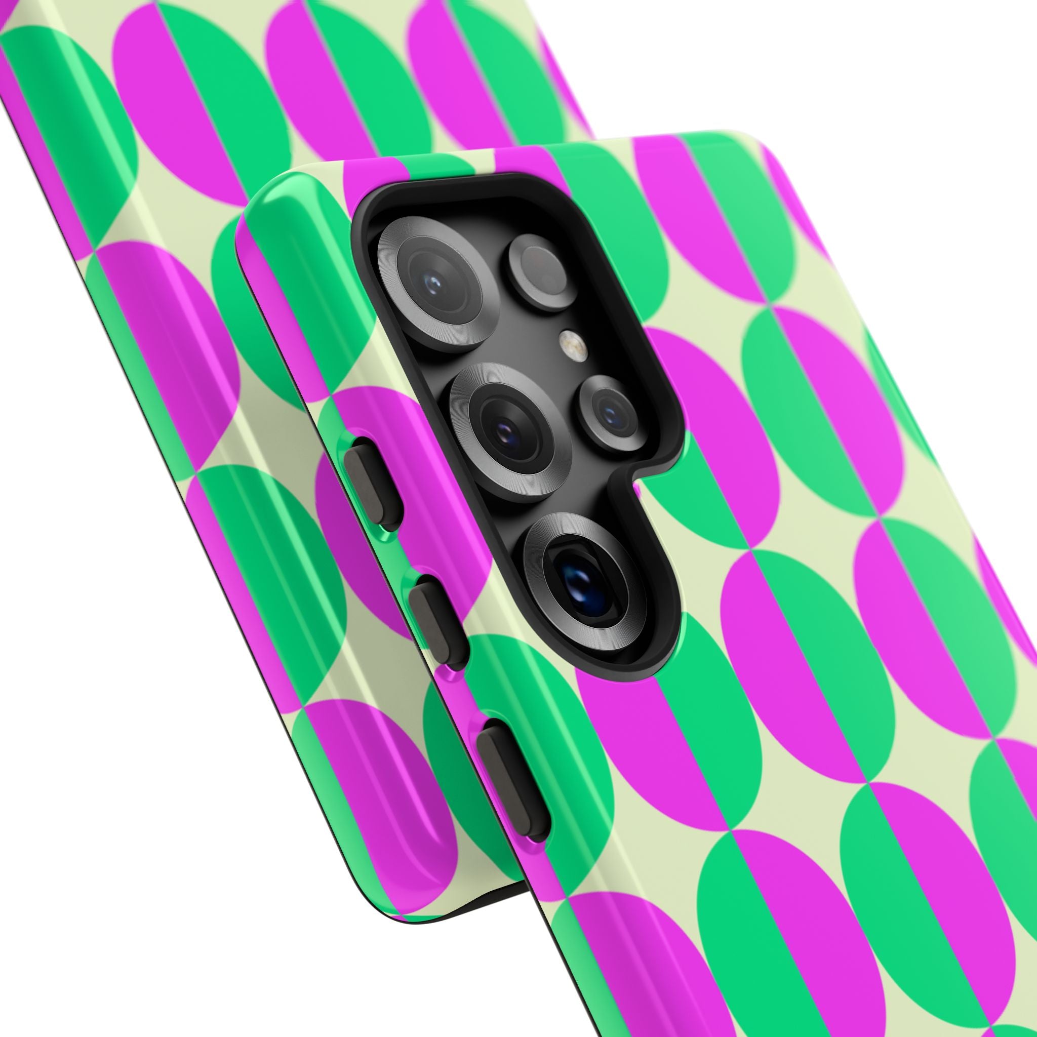 Purple Green Circle Tough Case