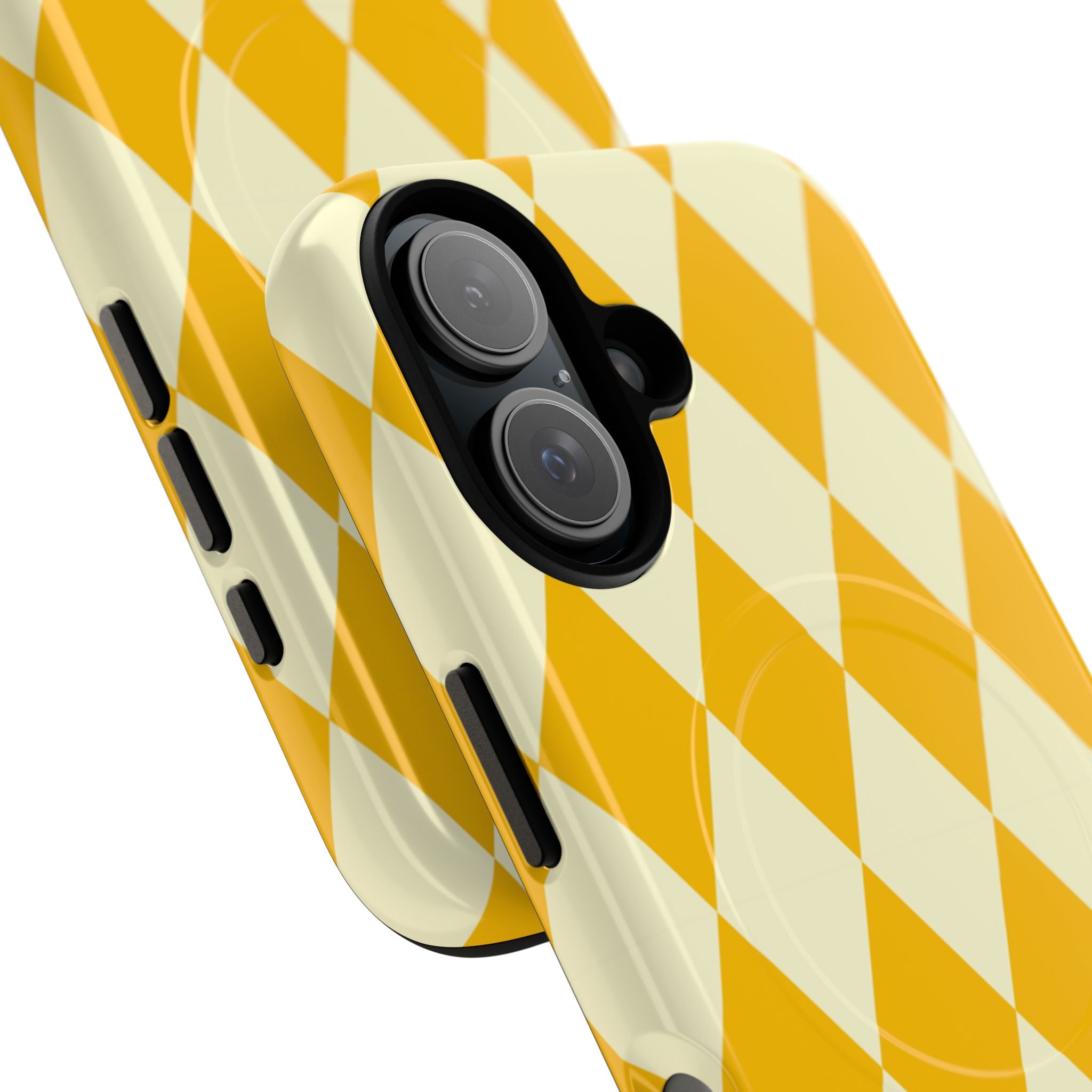 Yellow & Cream Geometric Tough Magnetic Case