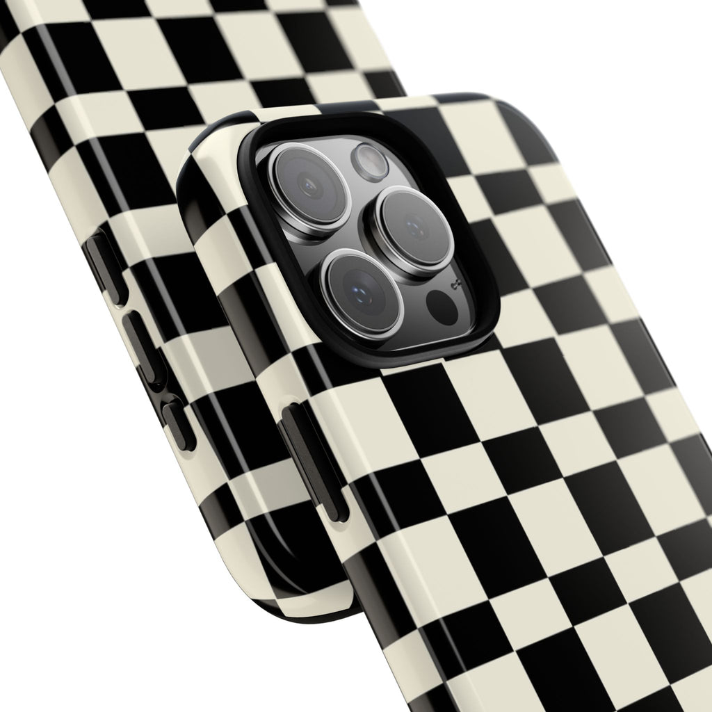 Black & White Check Tough Case