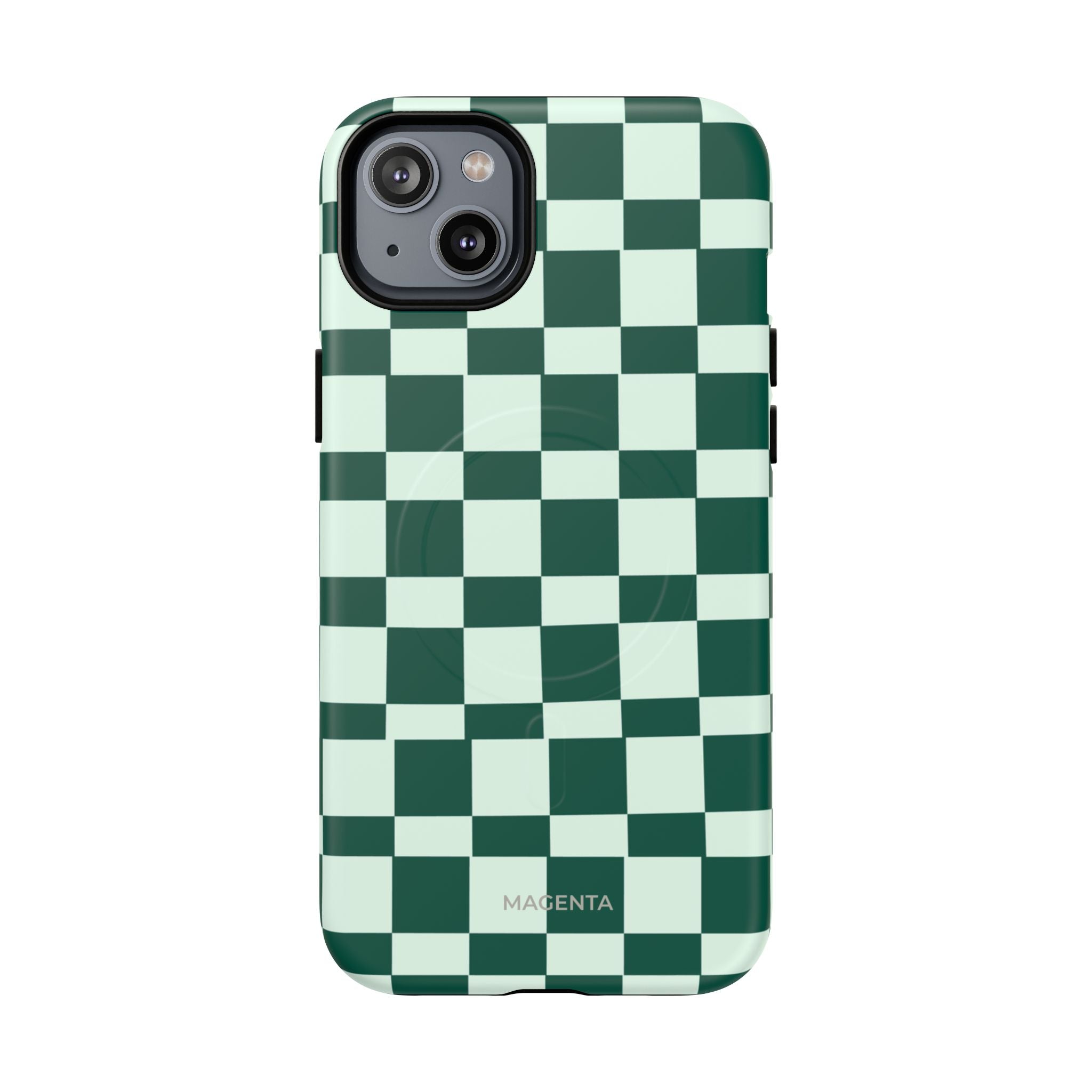 Deep Green Check Tough Magnetic Case